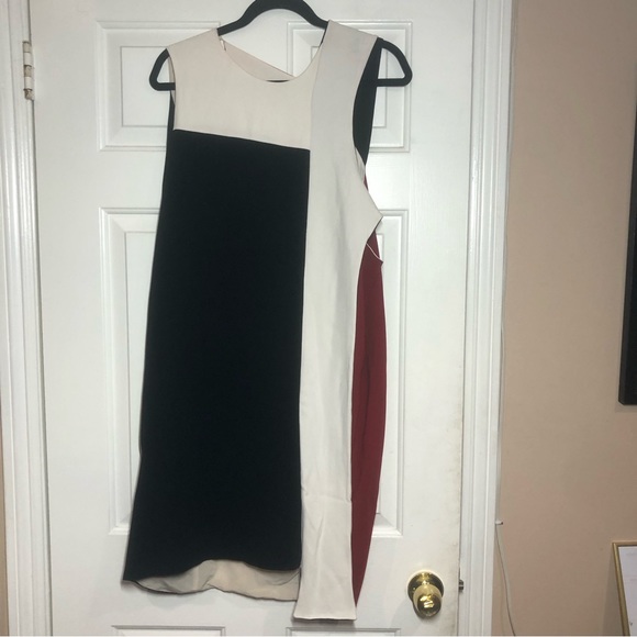 Balenciaga Paris 2011 Runway Colorblock Drape Midi Dress - Picture 5 of 14